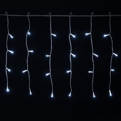 Aigostar - LED girlanda świąteczna zewnętrzna 300xLED/8 funkcji 3xAA 18x0,4m IP44 zimna biel