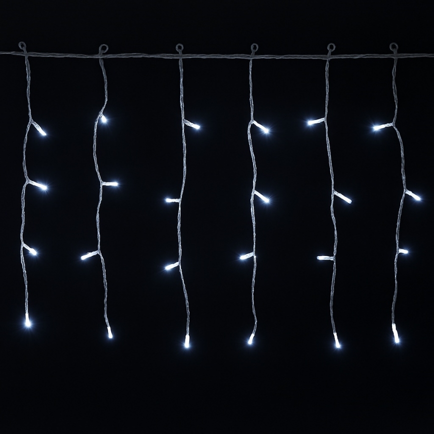 Aigostar - LED zewnętrzny łańcuch świąteczny 400xLED/8 funkcji 20x0,4 m IP44 zimna biel