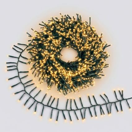 Aigostar - LED Zewnętrzny łańcuch świąteczny 400xLED/8 funkcji 13m IP44 ciepła biel