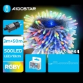 Aigostar - LED Zewnętrzny łańcuch świąteczny 500xLED/8 funkcji 53m IP44 wielobarwny
