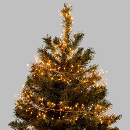 Aigostar - LED zewnętrzny łańcuch świąteczny 50xLED/8 funkcji 3xAA 1,8m IP44 ciepła biała