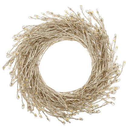 Aigostar - LED zewnętrzny łańcuch świąteczny 50 diod LED/8 funkcji 3xAA 1,8m IP44 zimna biel