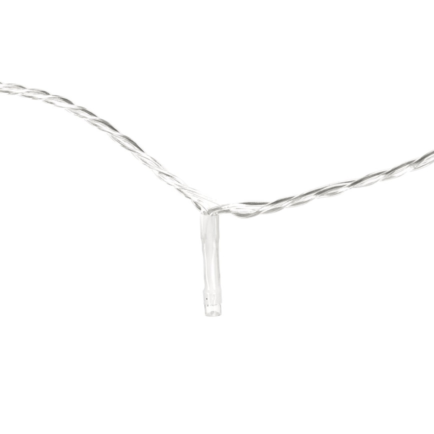 Aigostar - LED Zewnętrzny łańcuch świąteczny 50xLED/8 funkcji 8m IP44 ciepła biel