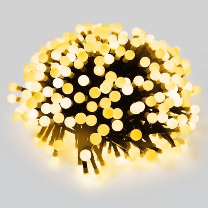 Aigostar - LED zewnętrzny łańcuch świąteczny 50xLED/8 funkcji 8m IP44 ciepła biel