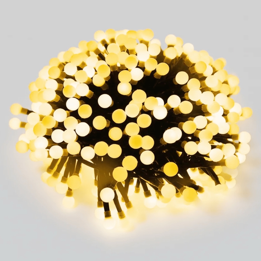 Aigostar - LED zewnętrzny łańcuch świąteczny 50xLED/8 funkcji 8m IP44 ciepła biel