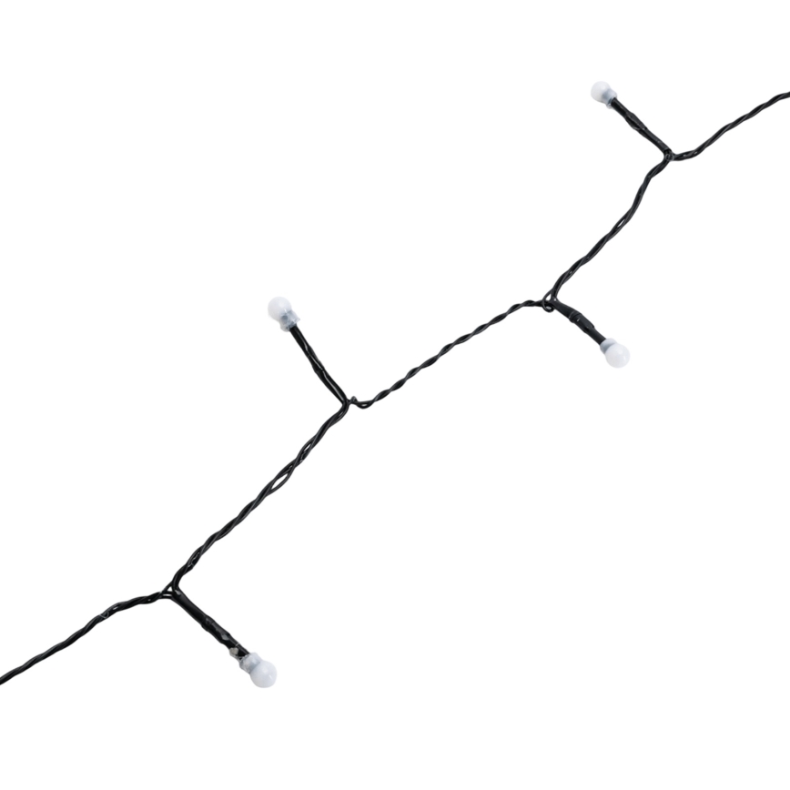 Aigostar - LED zewnętrzny łańcuch świąteczny 50xLED/8 funkcji 8m IP44 ciepła biel