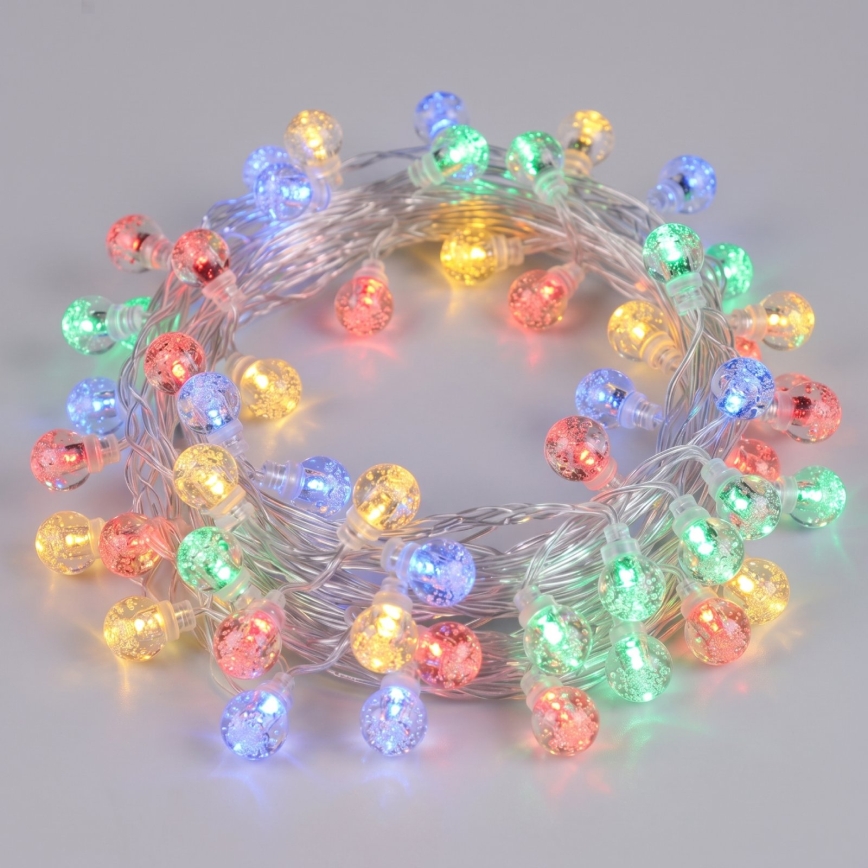Aigostar - LED zewnętrzny łańcuch świąteczny 50xLED/8 funkcji 8m IP44 wielokolorowy