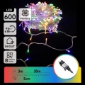 Aigostar - LED Zewnętrzny łańcuch świąteczny, 600 diod LED, 8 trybów świecenia, 30 m, IP44, wielokolorowy