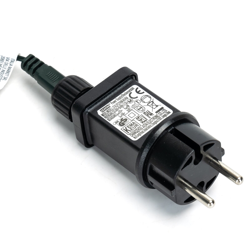 Aigostar - LED Zewnętrzny łańcuch świąteczny 600xLED/8 funkcji 18m IP44 zimna biel
