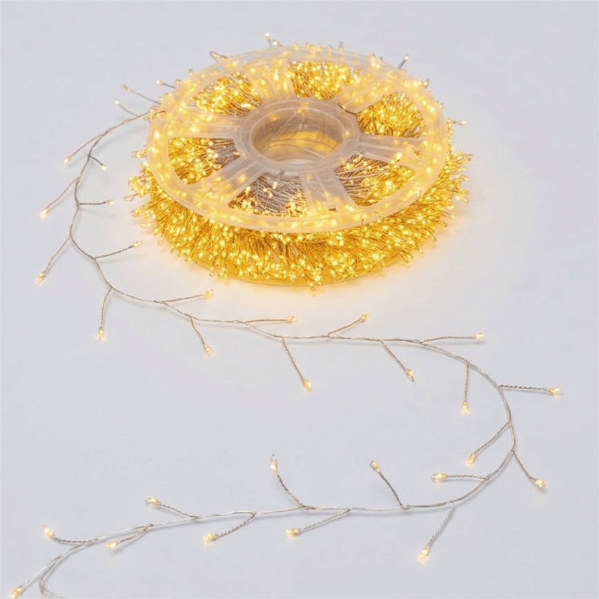 Aigostar - LED zewnętrzny łańcuch świąteczny 800xLED/8 funkcji 23m IP44 ciepła biała