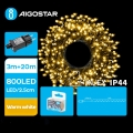 Aigostar - LED Zewnętrzny łańcuch świąteczny 800xLED/8 funkcji 23m IP44 ciepła biel