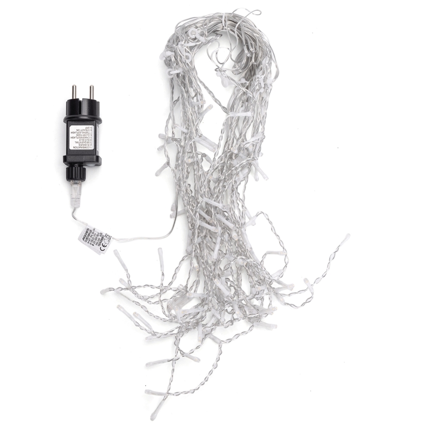 Aigostar - LED zewnętrzny łańcuch świetlny 100xLED/8 funkcji 5x0,4m IP44 ciepłe białe światło