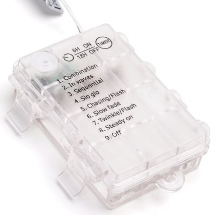 Aigostar -LED Zewnętrzny  łańcuch świetlny 150xLED/8 funkcji 3xAA 15,3m IP44 wielokolorowy