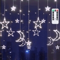 Aigostar - LED zewnętrzny łańcuch świetlny świąteczny 120xLED/6W/230V/8 funkcji 3x0,6m IP44 zimne białe światło + zdalne sterowanie