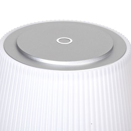Aigostar - LED Zewnętrzna ściemnialna akumulatorowa lampa stołowa LED/4W/5V 3600mAh biały/matowy chrom IP54