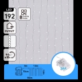 Aigostar - LED Zewnętrzny świąteczny łańcuch 192xLED/8 funkcji 3xAA 4,5x1,2m IP44 zimne białe światło