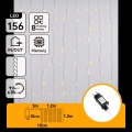 Aigostar - LED Zewnętrzny świąteczny łańcuch świetlny 156xLED/8 funkcji 4,2x1,2m IP44 ciepła biała