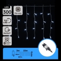 Aigostar - LED Zewnętrzny świąteczny łańcuch świetlny 300xLED/8 funkcji 15x0,4 m IP44 zimna biel