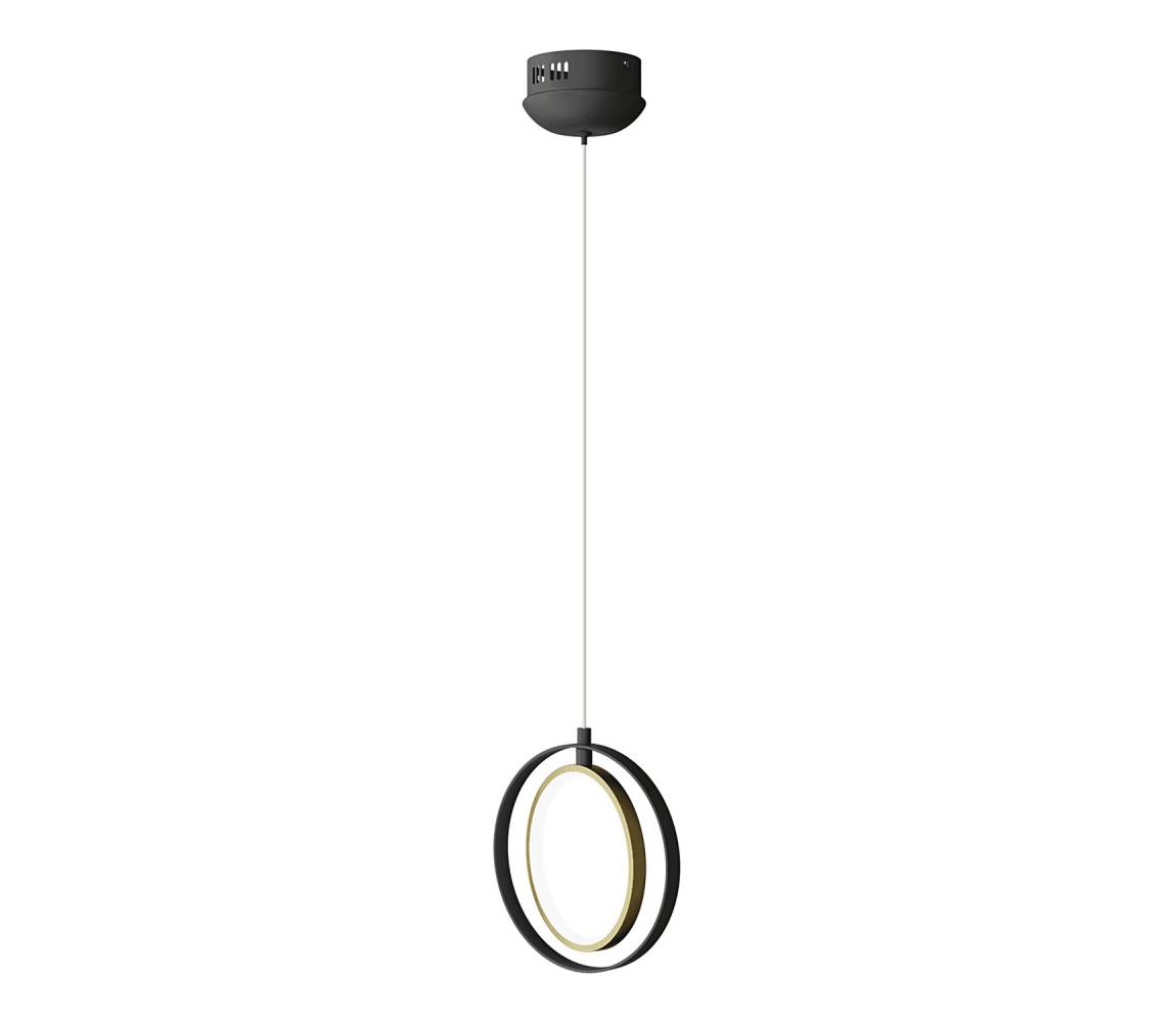 - LED Żyrandol na lince LED/15W/230V 6500K czarny