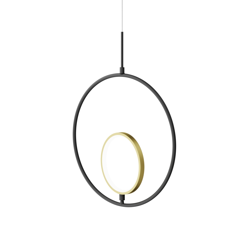 Aigostar - LED Żyrandol na lince LED/15W/230V 6500K czarny/złoty