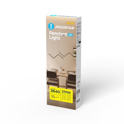Aigostar - LED Żyrandol na lince LED/23W/230V 2700K