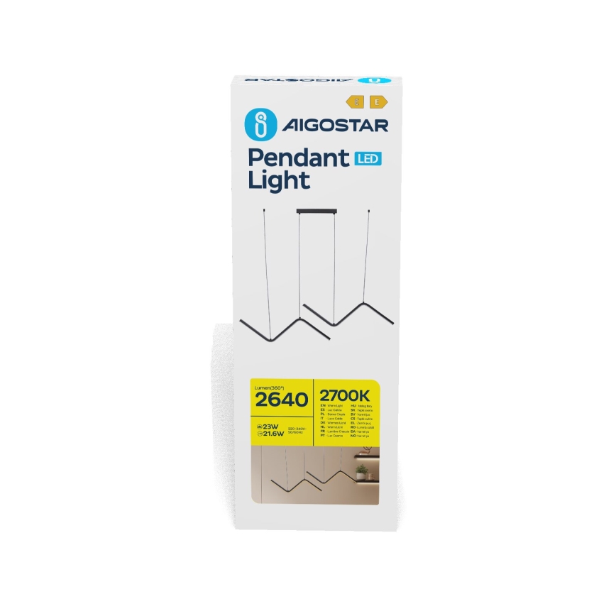 Aigostar - LED Żyrandol na lince LED/23W/230V 2700K
