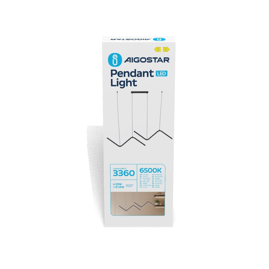 Aigostar - LED Żyrandol na lince LED/23W/230V 6500K