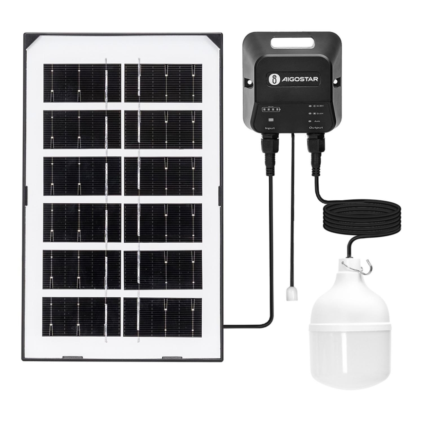Aigostar - LED Żyrandol solarny LED/35W/12V 3000 mAh 6500K śr. 10 cm + pilot zdalnego sterowania