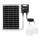 Aigostar - LED Żyrandol solarny z czujnikiem 2xLED/35W/12V 6000 mAh 6500K śr. 10 cm + pilot zdalnego sterowania