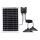Aigostar - LED Żyrandol solarny z czujnikiem 2xLED/35W/12V 6000 mAh 6500K śr. 15 cm + pilot zdalnego sterowania