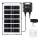 Aigostar - LED Żyrandol solarny z czujnikiem LED/35W/12V 3000 mAh 6500K śr. 10 cm + pilot zdalnego sterowania