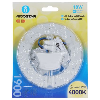 Aigostar - Magnetyczny moduł LED/18W/230V 4000K
