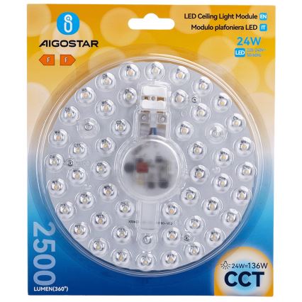 Aigostar - magnetyczny moduł LED/24W/230V 3000/4000/6500K