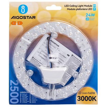 Aigostar - Magnetyczny moduł LED/24W/230V 3000K