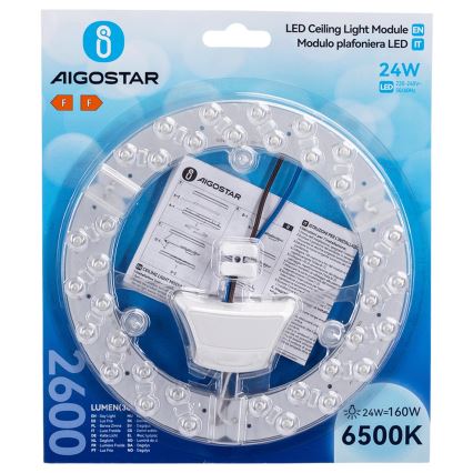 Aigostar - Magnetyczny moduł LED/24W/230V 6500K