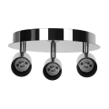 Aigostar - Oprawa punktowa 3xGU10/60W/230V, chrom błyszczący