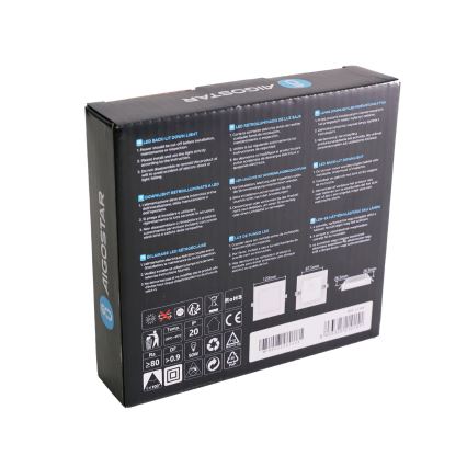 Aigostar - oprawa sufitowa wpuszczana LED/6W/230V 3000K 12x12 cm biała