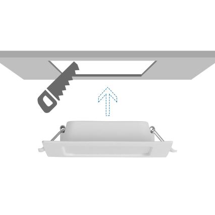Aigostar - Oprawa sufitowa wpuszczana LED/6W/230V 6500K 12x12 cm biała