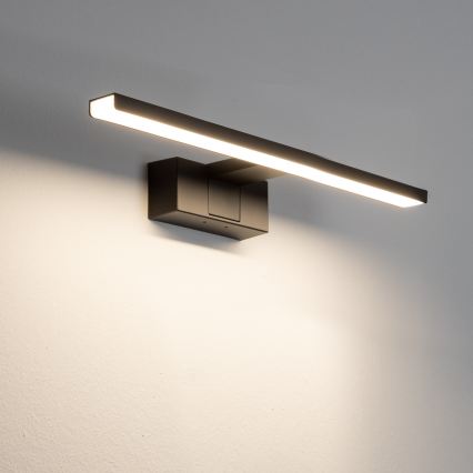 Aigostar - Oświetlenie LED do lustra łazienkowego, 8 W, 230 V, 4000 K, 40 cm, IP44, czarne