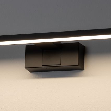 Aigostar - Oświetlenie LED do lustra łazienkowego, 8 W, 230 V, 4000 K, 40 cm, IP44, czarne