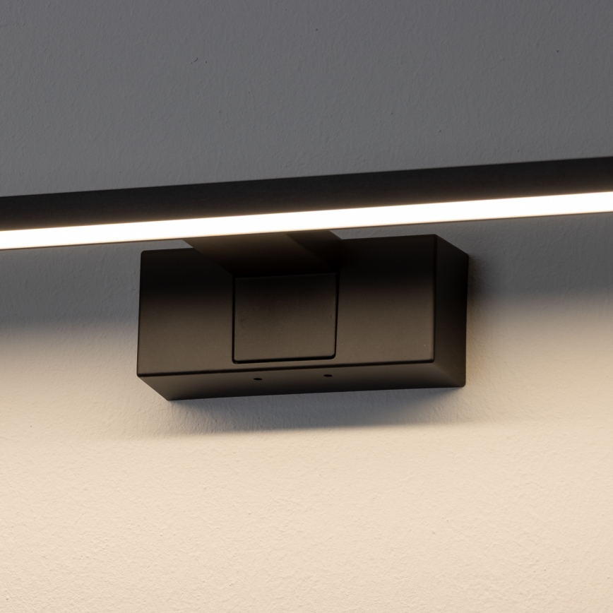 Aigostar - Oświetlenie LED do lustra łazienkowego, 8 W, 230 V, 4000 K, 40 cm, IP44, czarne