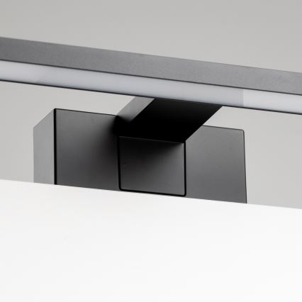 Aigostar - Oświetlenie LED do lustra łazienkowego, 8 W, 230 V, 4000 K, 40 cm, IP44, czarne