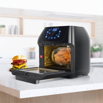 Aigostar - Piekarnik na gorące powietrze 1400W/230V 12l czarny