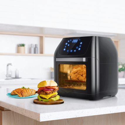 Aigostar - Piekarnik na gorące powietrze 1400W/230V 12l czarny
