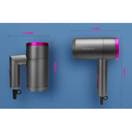 Aigostar - Podróżna suszarka do włosów 1800W/230V fioletowa/czarna