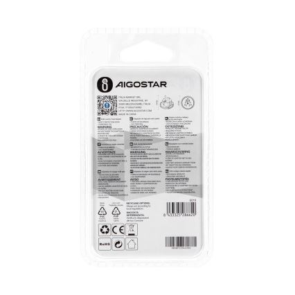 Aigostar - Podróżny adapter do UE, biały