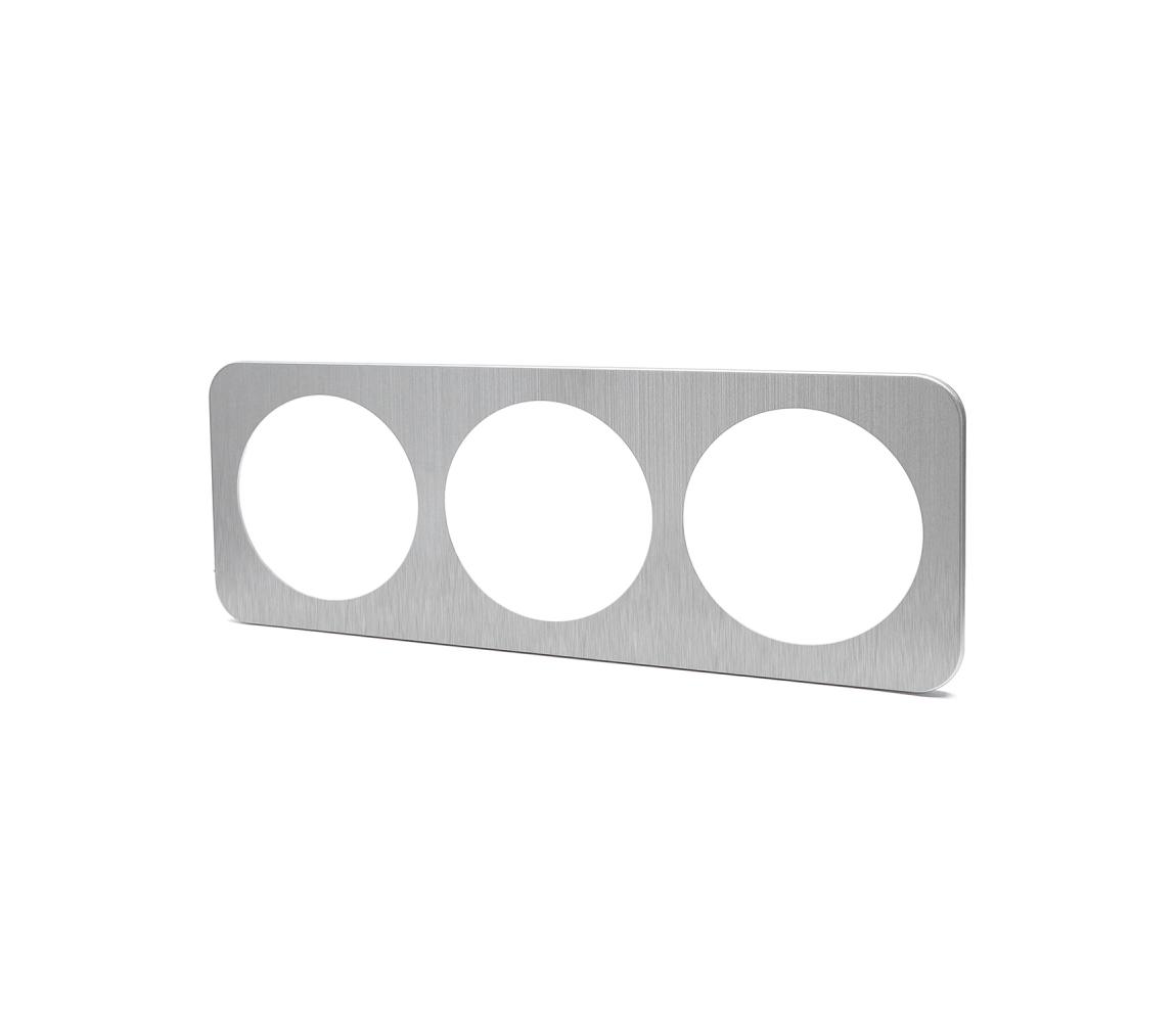 - Potrójna aluminiowa ramka srebrna