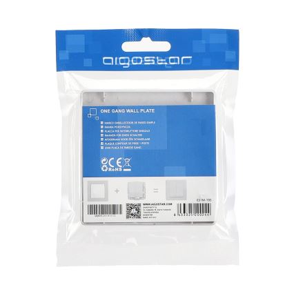 Aigostar - Prosta ramka z tworzywa sztucznego, srebrna