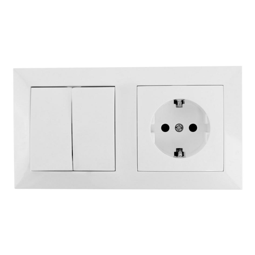 Aigostar - Przełącznik domowy z gniazdem 1x16A/250V