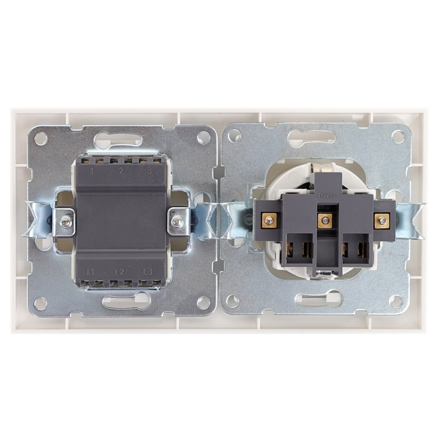 Aigostar - Przełącznik domowy z gniazdem 1x16A/250V